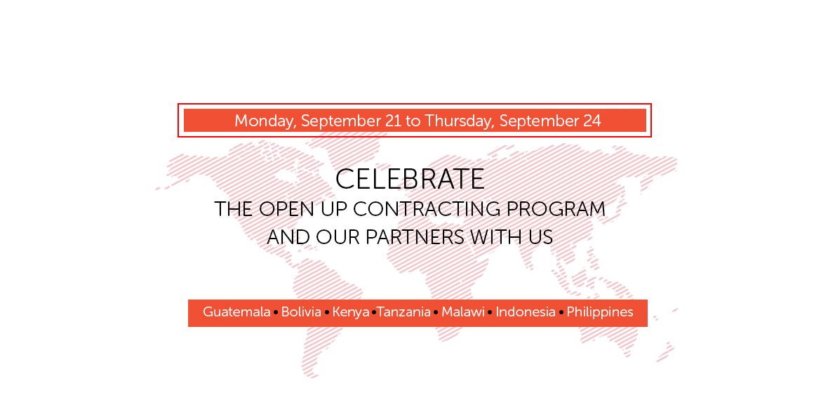 Celebrate the Open Up Contracting Program and our partners with us