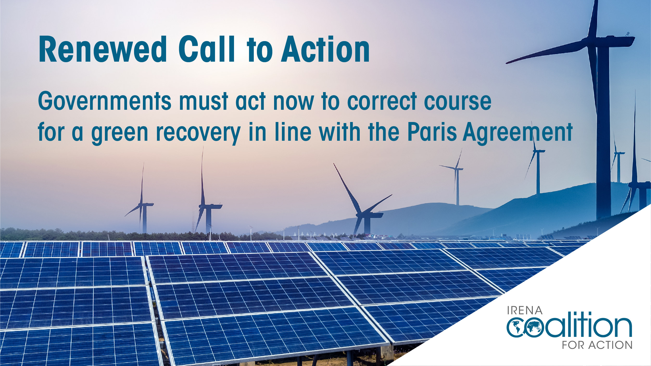 Leading Renewable Players Urge Governments to Re-align Recovery Measures with Paris Agreement