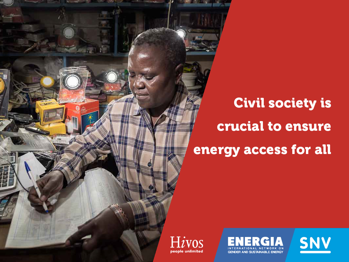 No civil society, no energy access for all