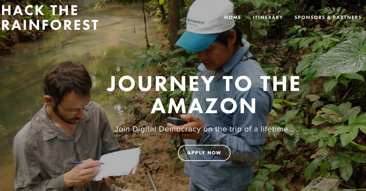 Hacking to protect the Amazon