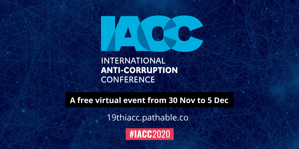 Join us 30 November at the International Anti-Corruption Conference
